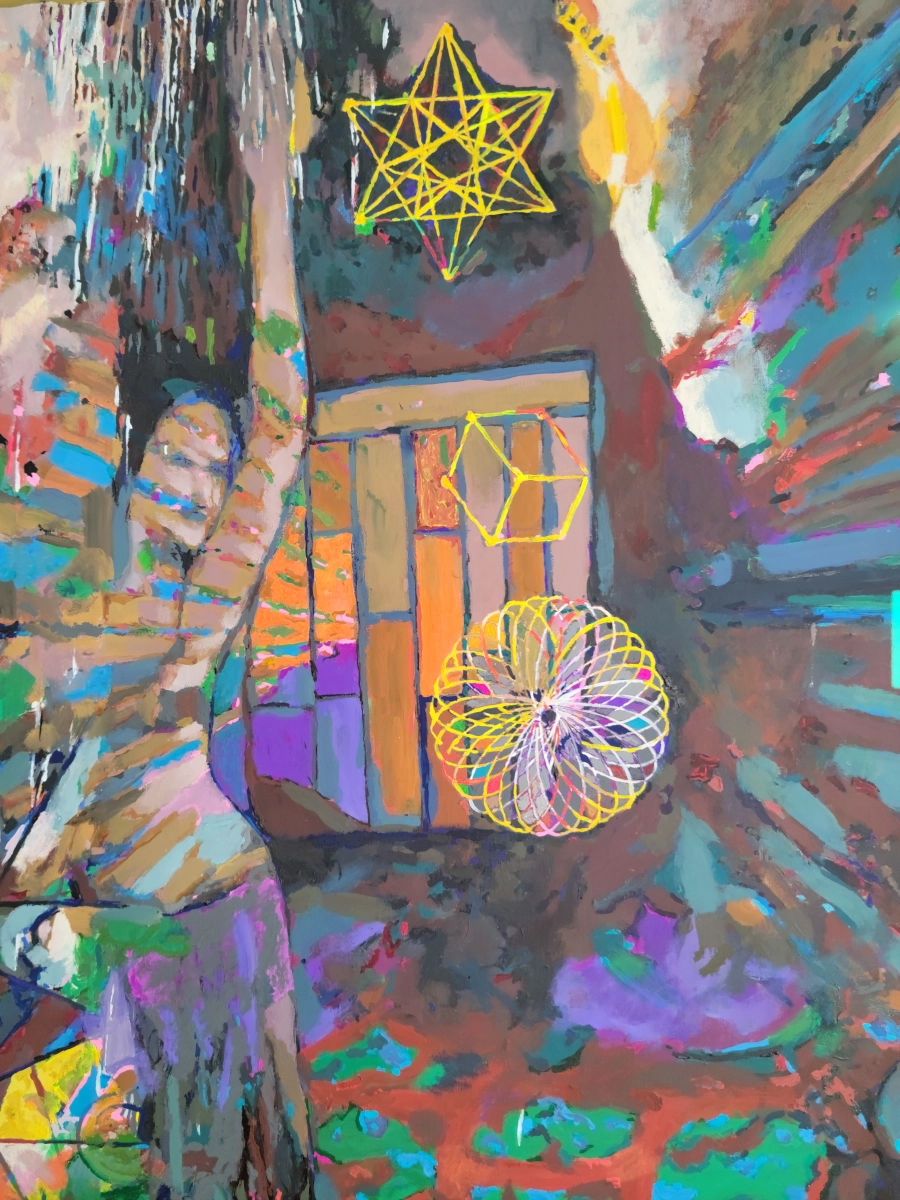 Dance — Gouache on 140 lb cold press paper (22" × 30") painting by Ben Banker, Dance series