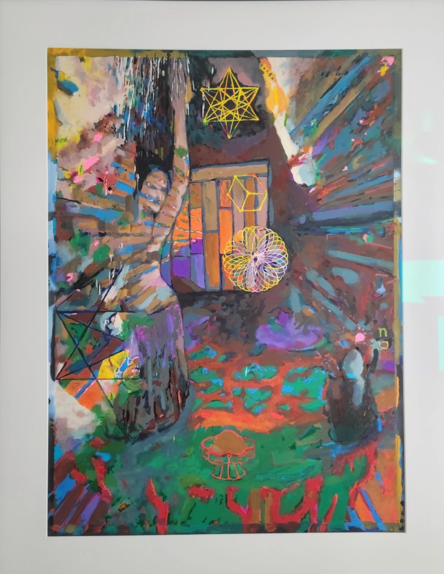 Dance — Gouache on 140 lb cold press paper (22" × 30") painting by Ben Banker, Dance series