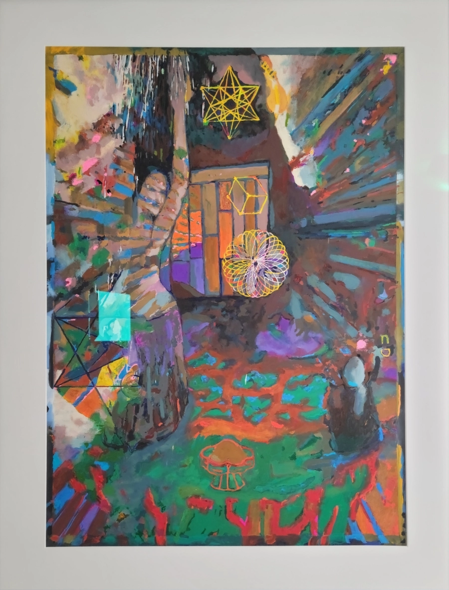 Dance — Gouache on 140 lb cold press paper (22" × 30") painting by Ben Banker, Dance series