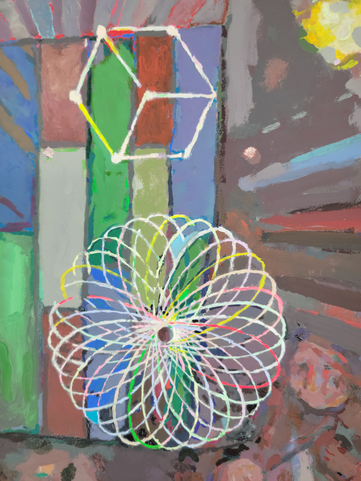 Dance 2 — Gouache on 140 lb cold press paper painting by Ben Banker, Dance series