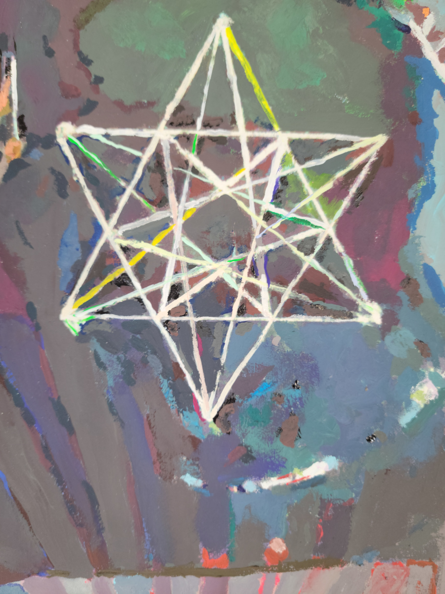 Dance 2 — Gouache on 140 lb cold press paper painting by Ben Banker, Dance series