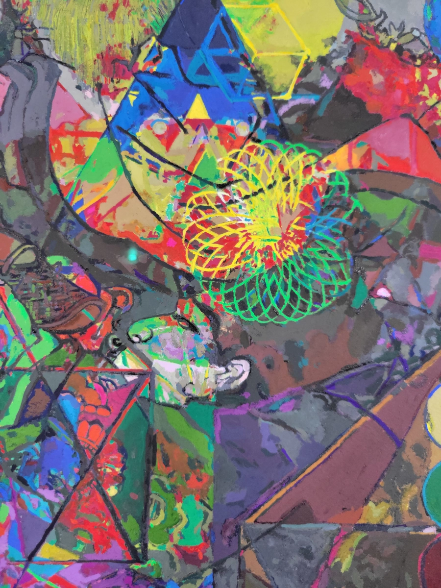 Their Wine is the Poison of Dragons — Gouache on 300 lb cold press paper (22" × 30") painting by Ben Banker, Myth series