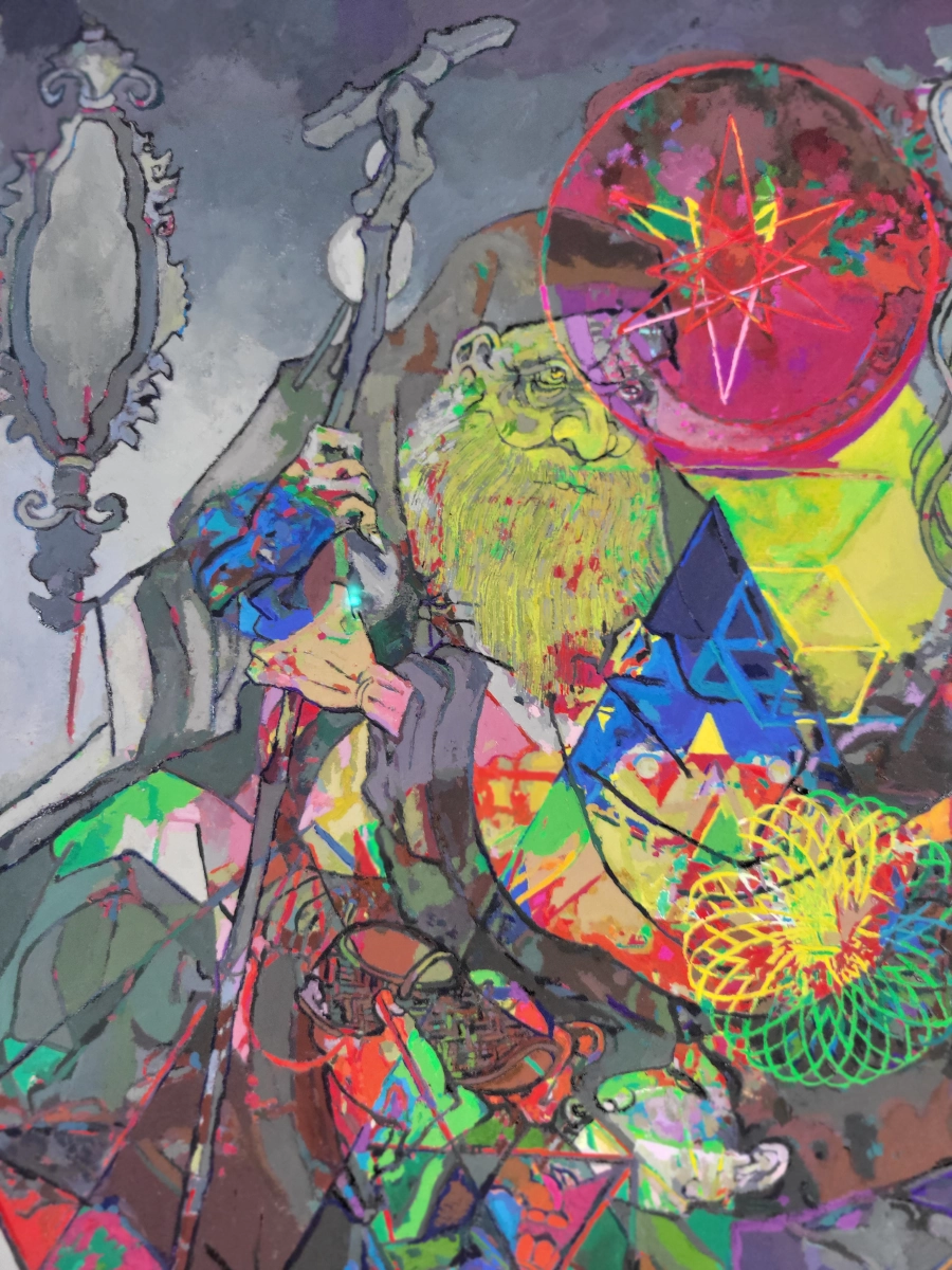 Their Wine is the Poison of Dragons — Gouache on 300 lb cold press paper (22" × 30") painting by Ben Banker, Myth series