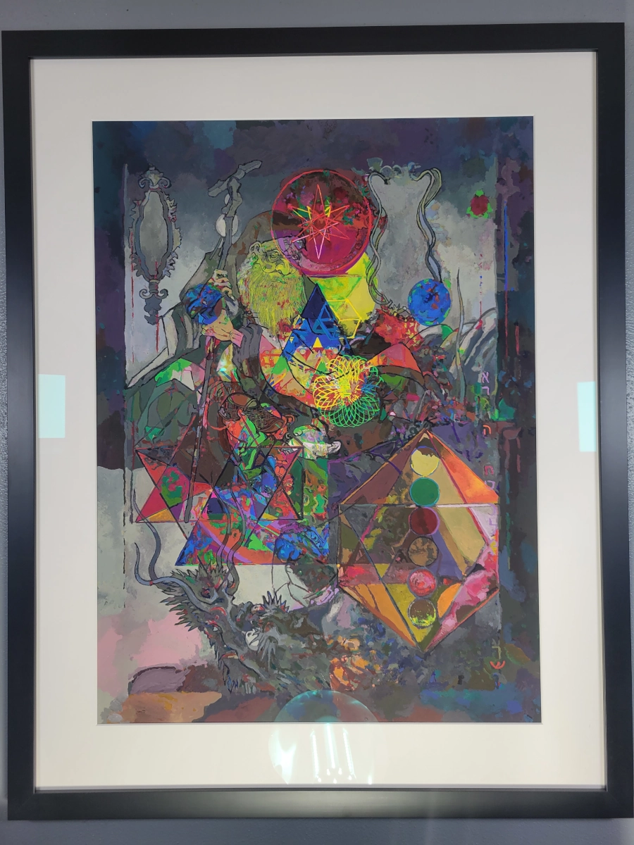 Their Wine is the Poison of Dragons — Gouache on 300 lb cold press paper (22" × 30") painting by Ben Banker, Myth series