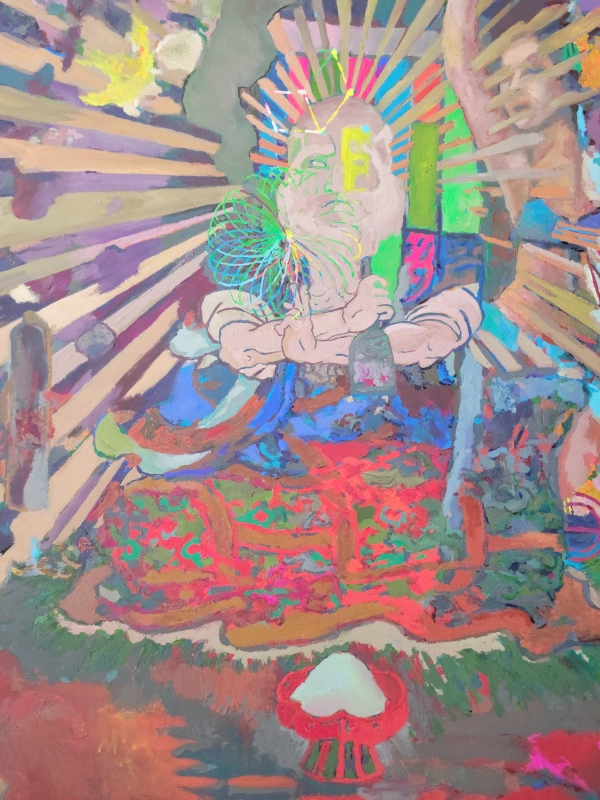 Smoke Two — Gouache on 140 lb cold press paper painting by Ben Banker, Smoke series