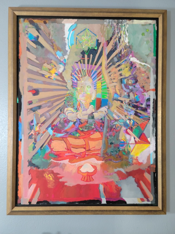 Smoke — Gouache on 140 lb cold press paper painting by Ben Banker, Smoke series