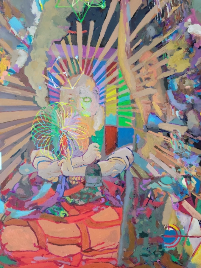 Smoke — Gouache on 140 lb cold press paper painting by Ben Banker, Smoke series