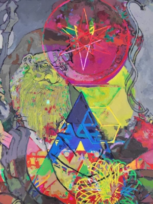 Their Wine is the Poison of Dragons — Gouache on 300 lb cold press paper (22" × 30") painting by Ben Banker, Myth series