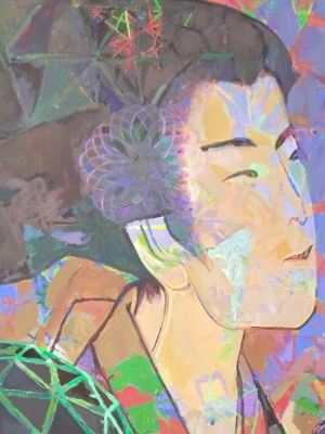 Woman — Gouache on 140 lb cold press paper painting by Ben Banker, Woman series