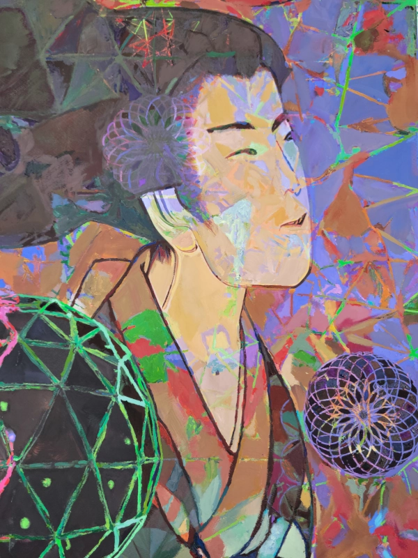 Woman — Gouache on 140 lb cold press paper painting by Ben Banker, Woman series