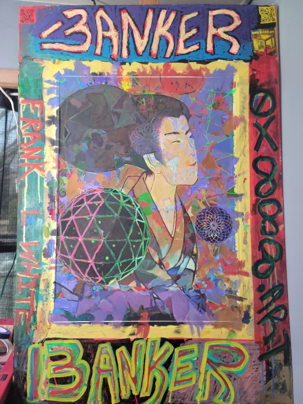 Woman — Gouache on 140 lb cold press paper painting by Ben Banker, Woman series