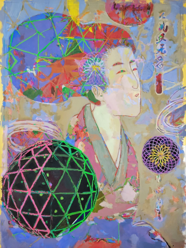 Woman 2 — Gouache on 140 lb cold press paper painting by Ben Banker, Woman series